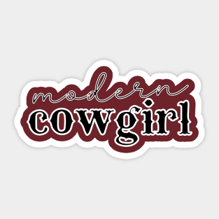 Modern Cowgirl Sticker